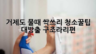 거제도 물때 싹쓰리✨ 청소꿀팁 대방출 (구조라리편) 🏡